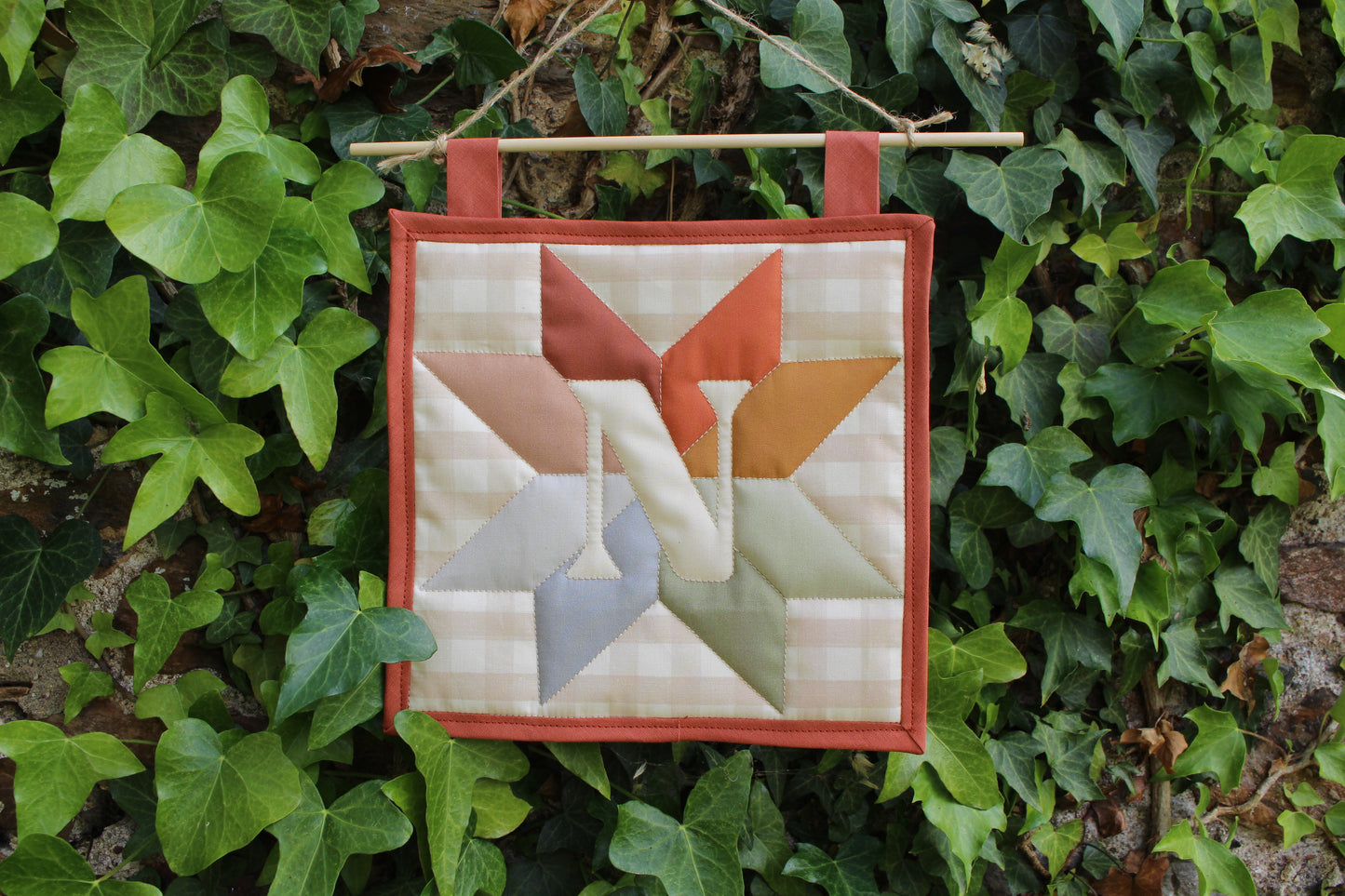 Personalised Initial Letter - Mini Quilt Wall Hanging