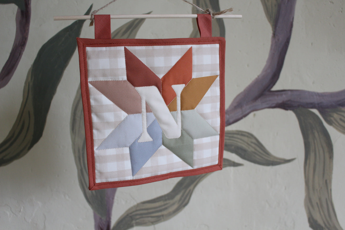 Personalised Initial Letter - Mini Quilt Wall Hanging