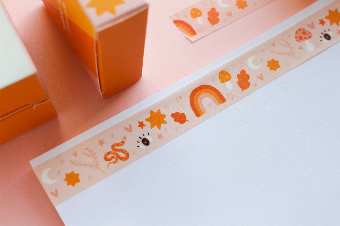 Witchy Snake Toadstool Washi Tape, Mushroom, Witch, Halloween, Decorative Tape