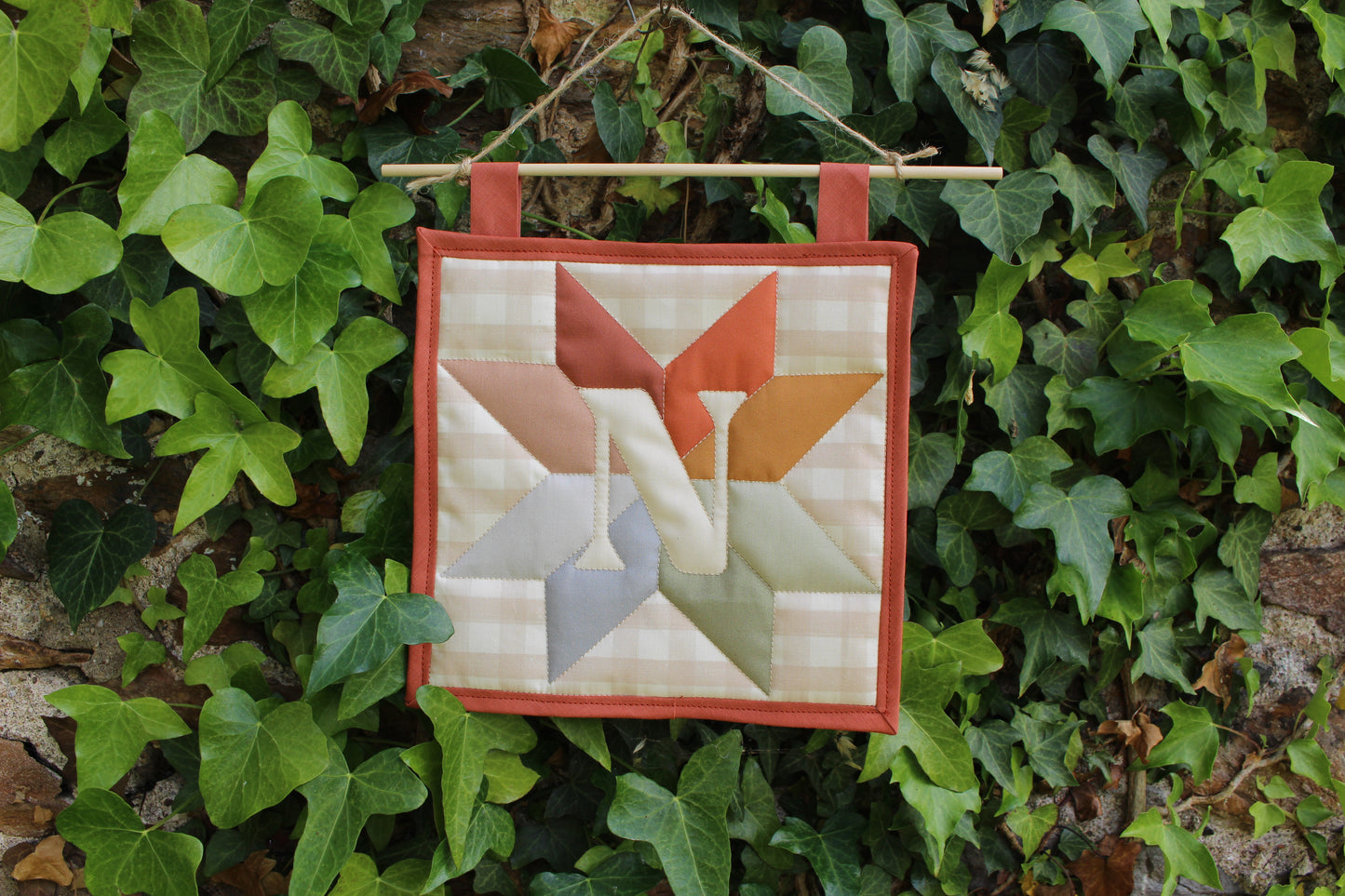 Personalised Initial Letter - Mini Quilt Wall Hanging