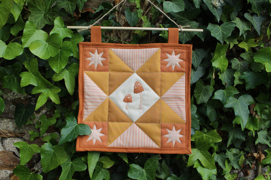 Mushroom - Mini Quilt Wall Hanging