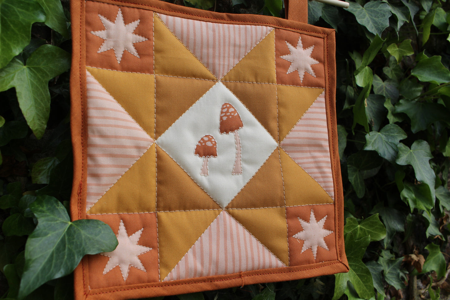 Mushroom - Mini Quilt Wall Hanging