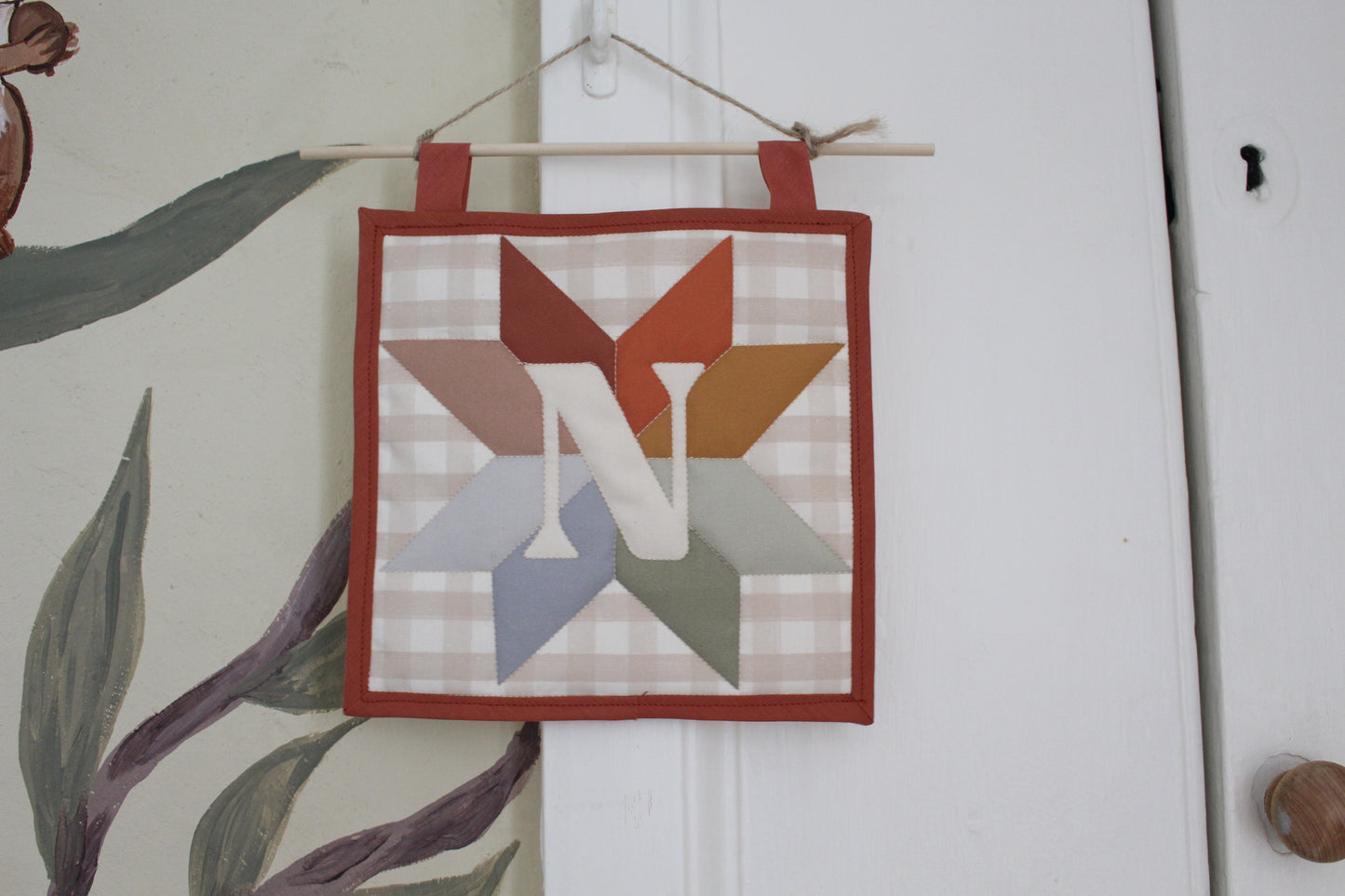Personalised Initial Letter - Mini Quilt Wall Hanging