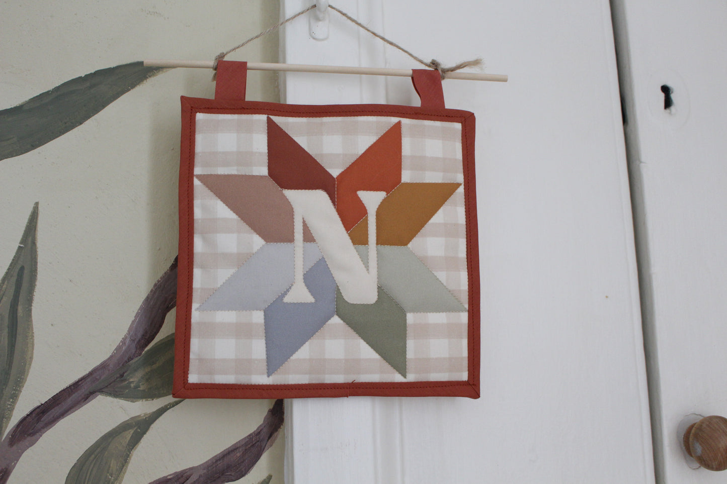 Personalised Initial Letter - Mini Quilt Wall Hanging