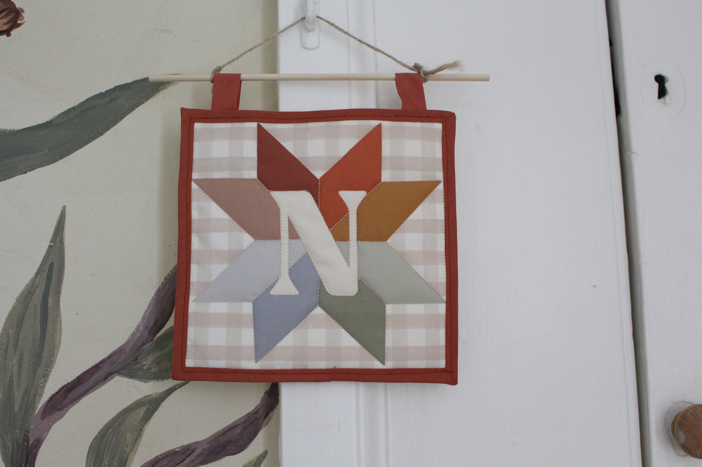 Personalised Initial Letter - Mini Quilt Wall Hanging
