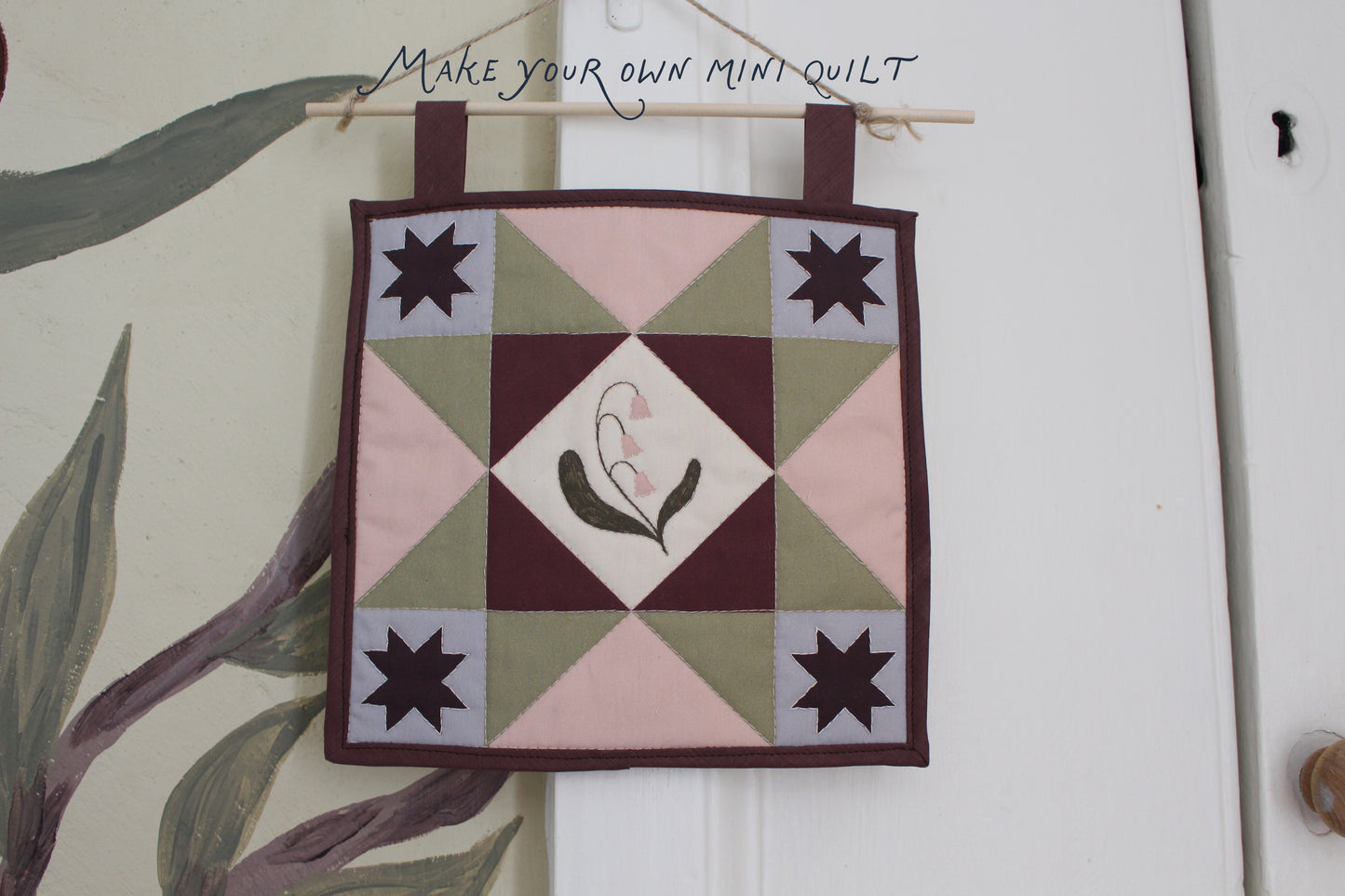Make your own Mini Quilt Kit - Lily of the Valley Flower