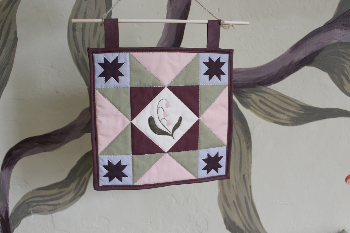 Flower - Mini Quilt Wall Hanging