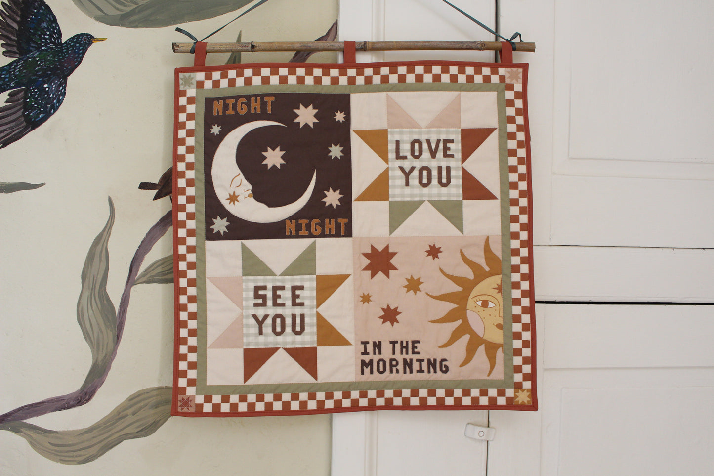 "Night Night, Love You" Quilted Wall Hanging