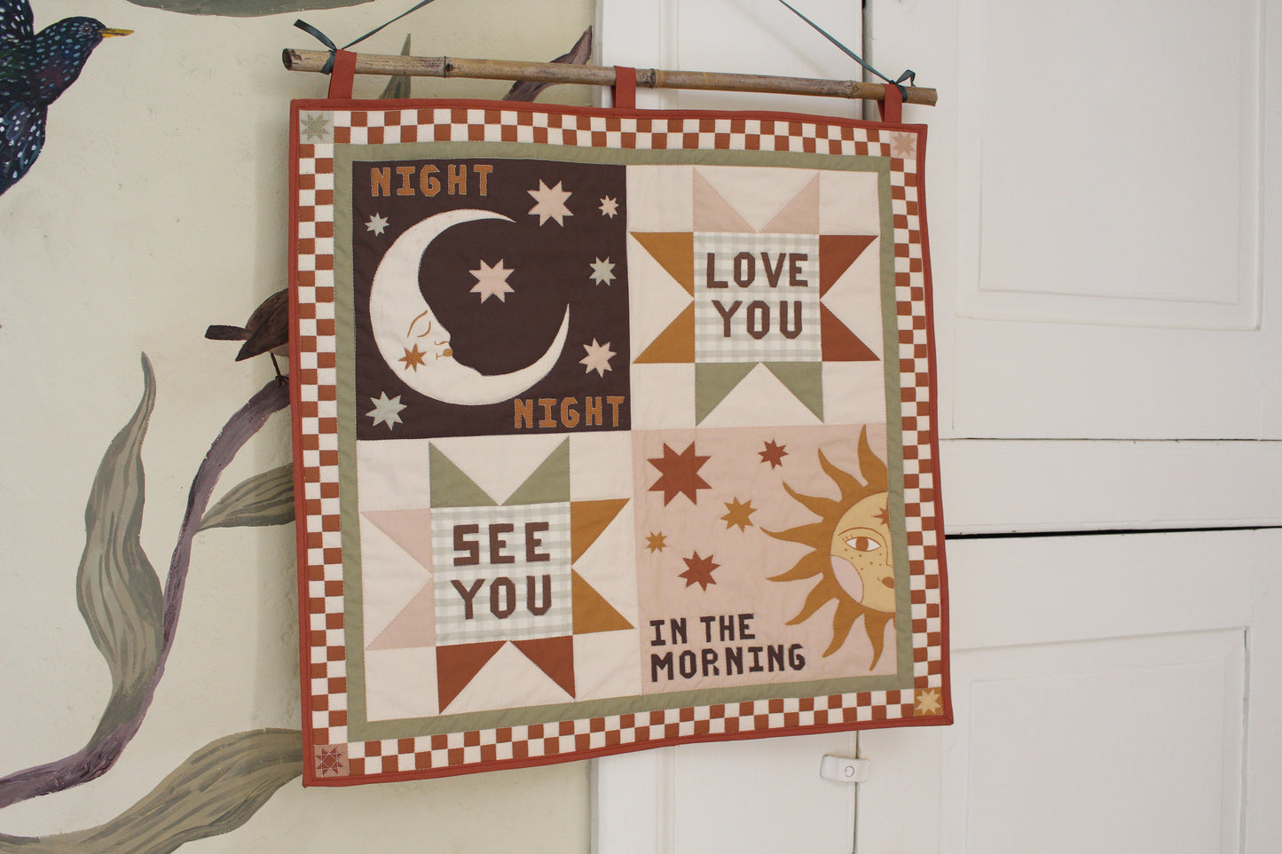 "Night Night, Love You" Quilted Wall Hanging