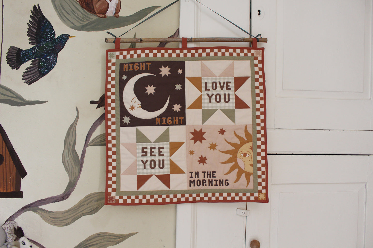"Night Night, Love You" Quilted Wall Hanging