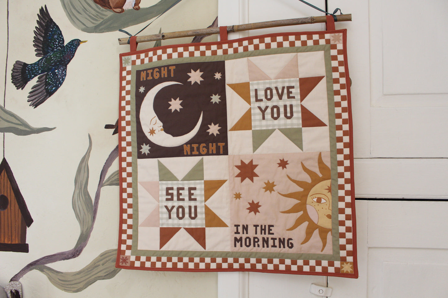 "Night Night, Love You" Quilted Wall Hanging