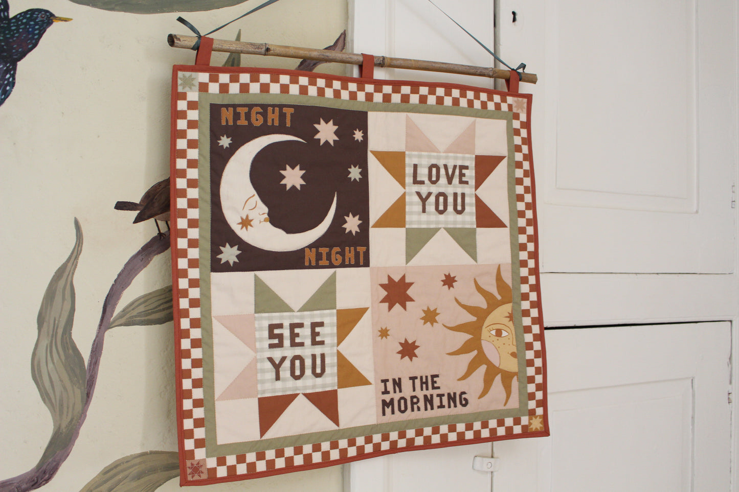 "Night Night, Love You" Quilted Wall Hanging