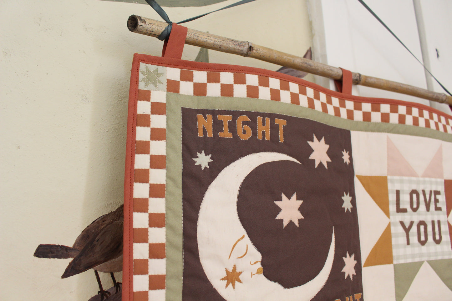 "Night Night, Love You" Quilted Wall Hanging