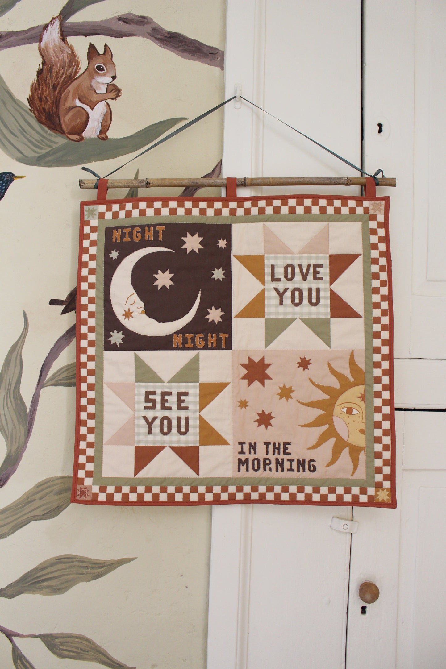 "Night Night, Love You" Quilted Wall Hanging