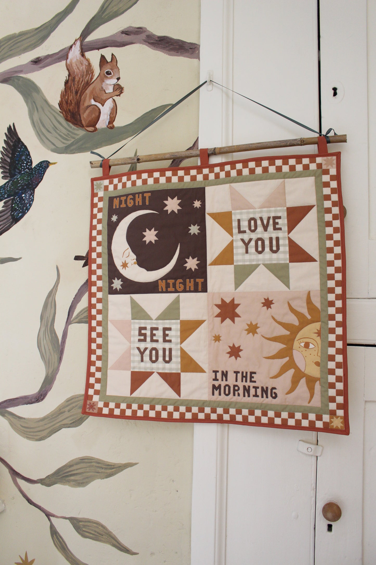 "Night Night, Love You" Quilted Wall Hanging