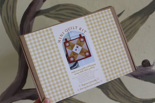 Make your own Mini Quilt Kit - Mushroom