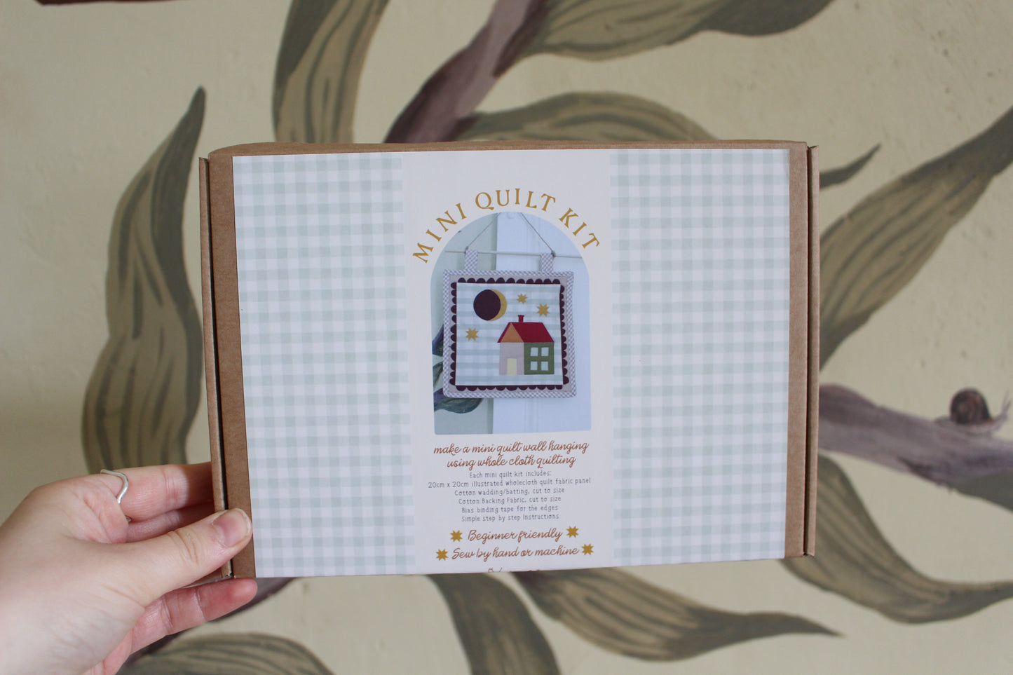 Make your own Mini Quilt Kit - House & Moon