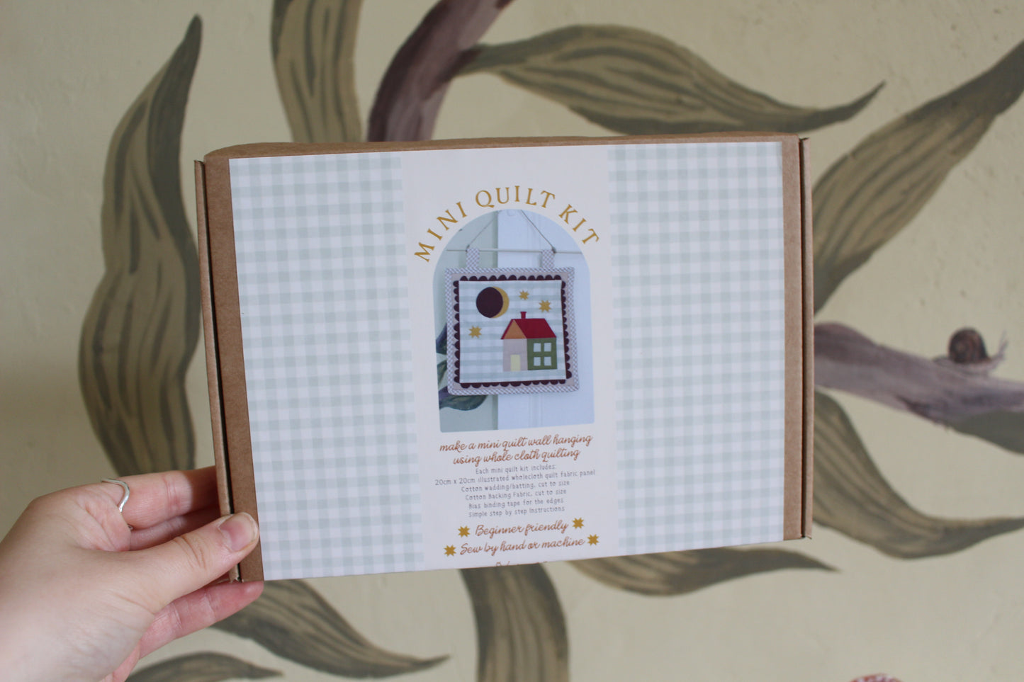 Make your own Mini Quilt Kit - House & Moon