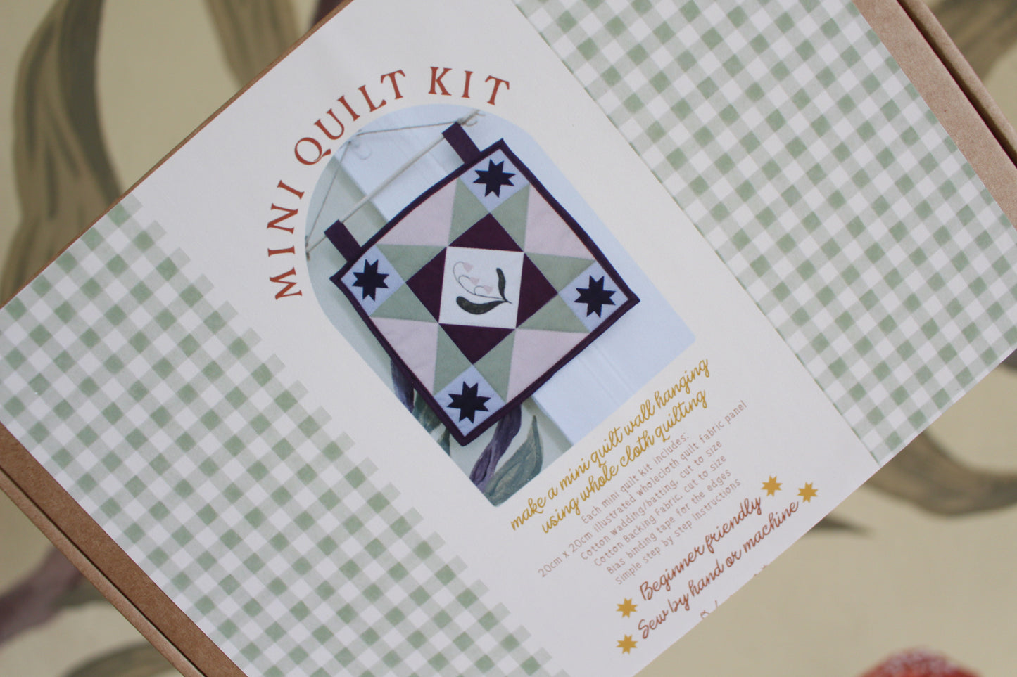 Make your own Mini Quilt Kit - Lily of the Valley Flower