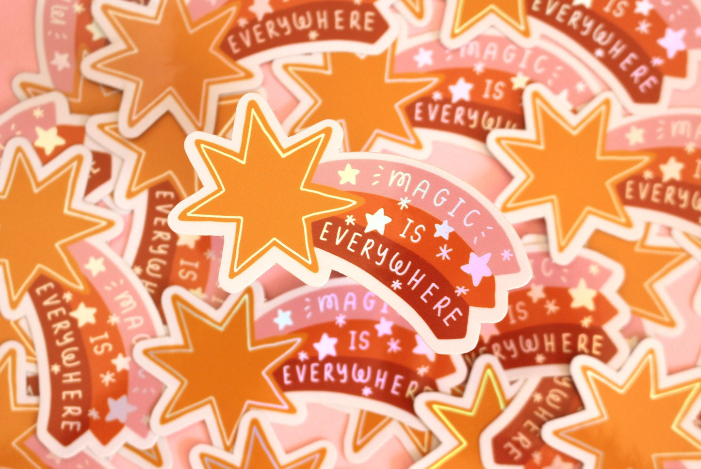 Star Magic Sticker Holographic Vinyl - Witchy, Magic