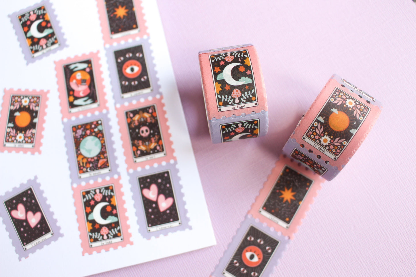 Tarot Stamp Washi Tape - Halloween, Spooky Season, Witchy,