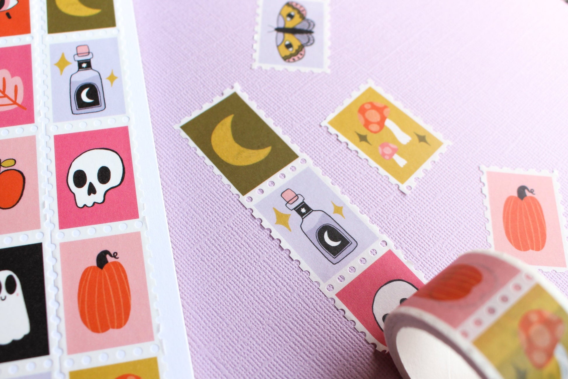 Halloween Stamp Washi Tape Version 1 - Halloween, Witchy,