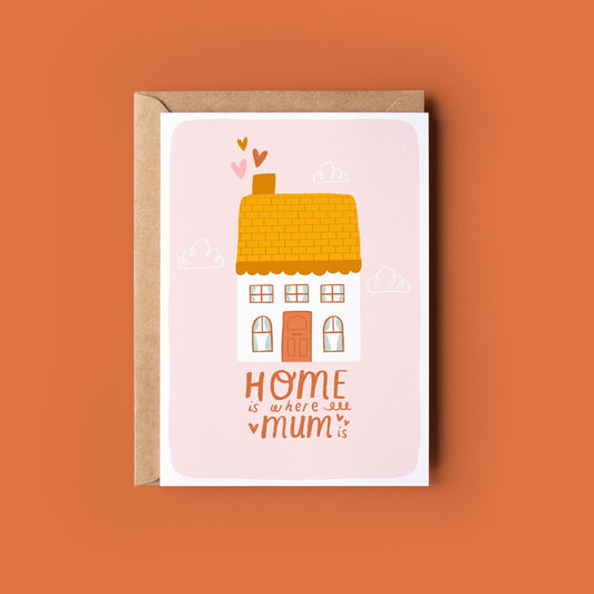 Cottagecore Mother's Day Card | Home is Where Mum Is