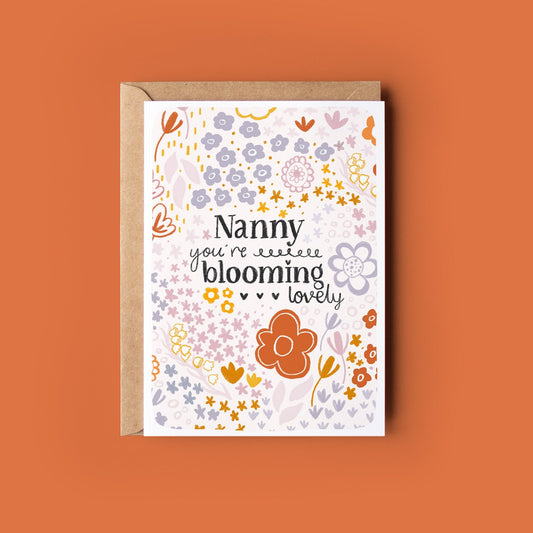 Nanny Mother's Day Card | Blooming Floral A6 Card