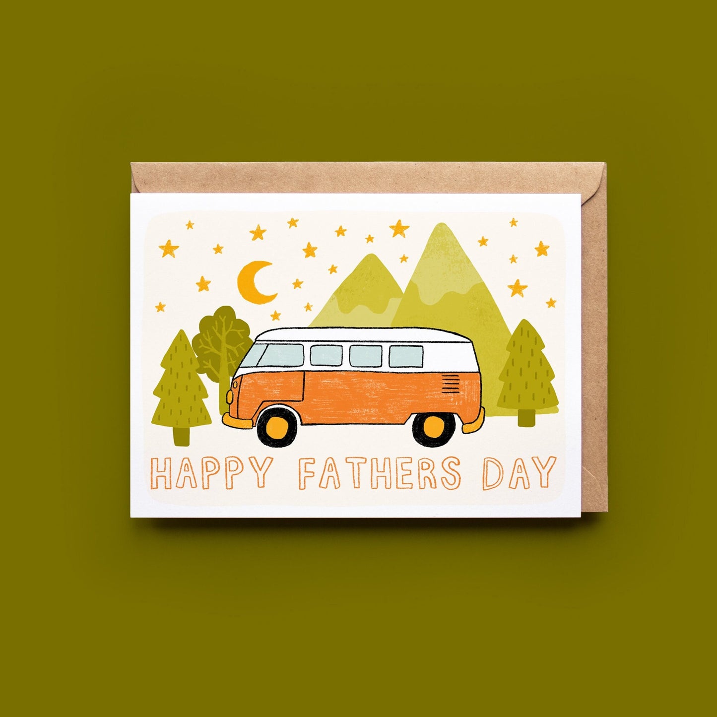 Father's Day Campervan Card - Outdoorsy Dad, Adventure Dad, Stepdad, Daddy, Van Life, Camping, Camper