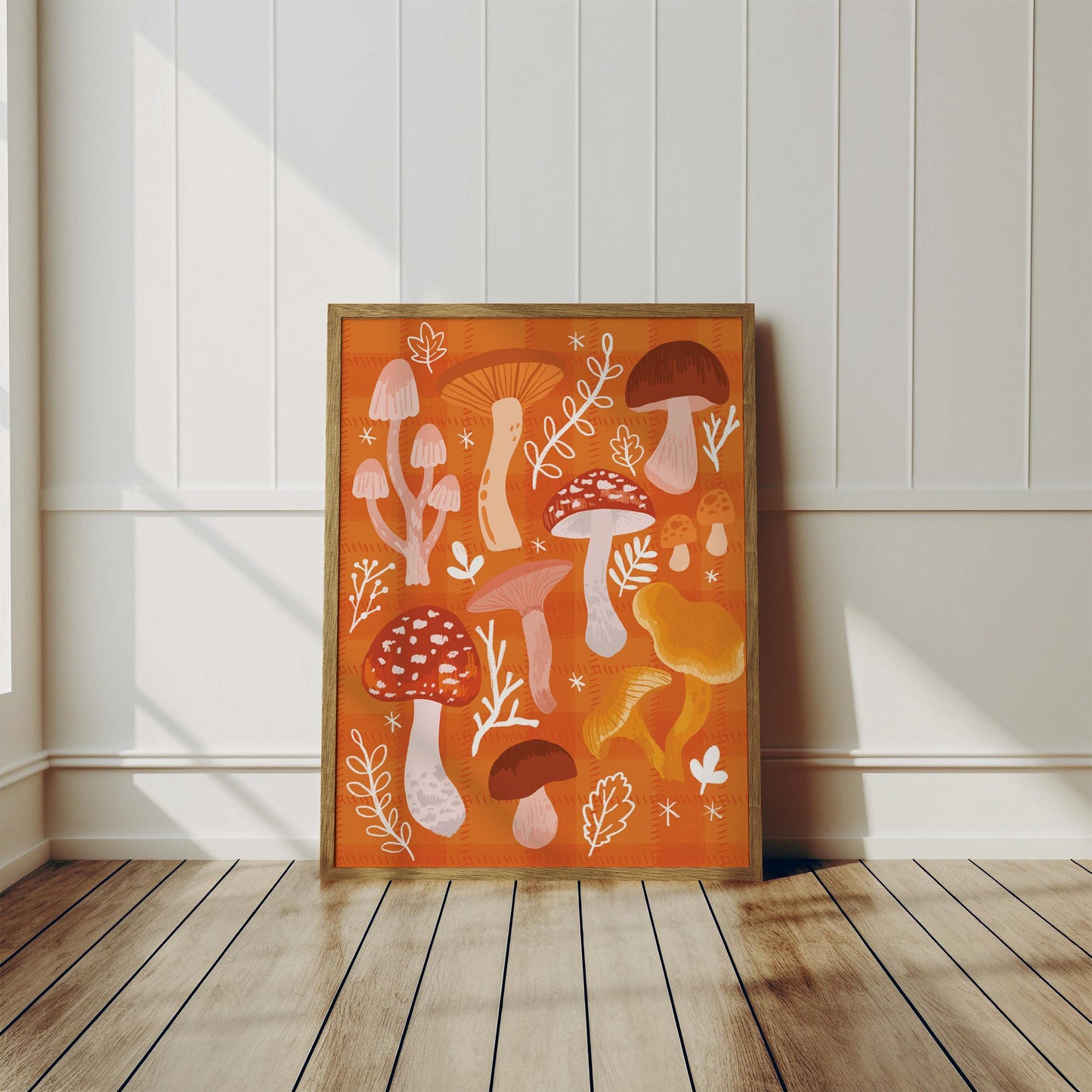 Autumn Mushroom Print - Cosy, Hygge, Witchy Magical, Autumnal - A5 or A4