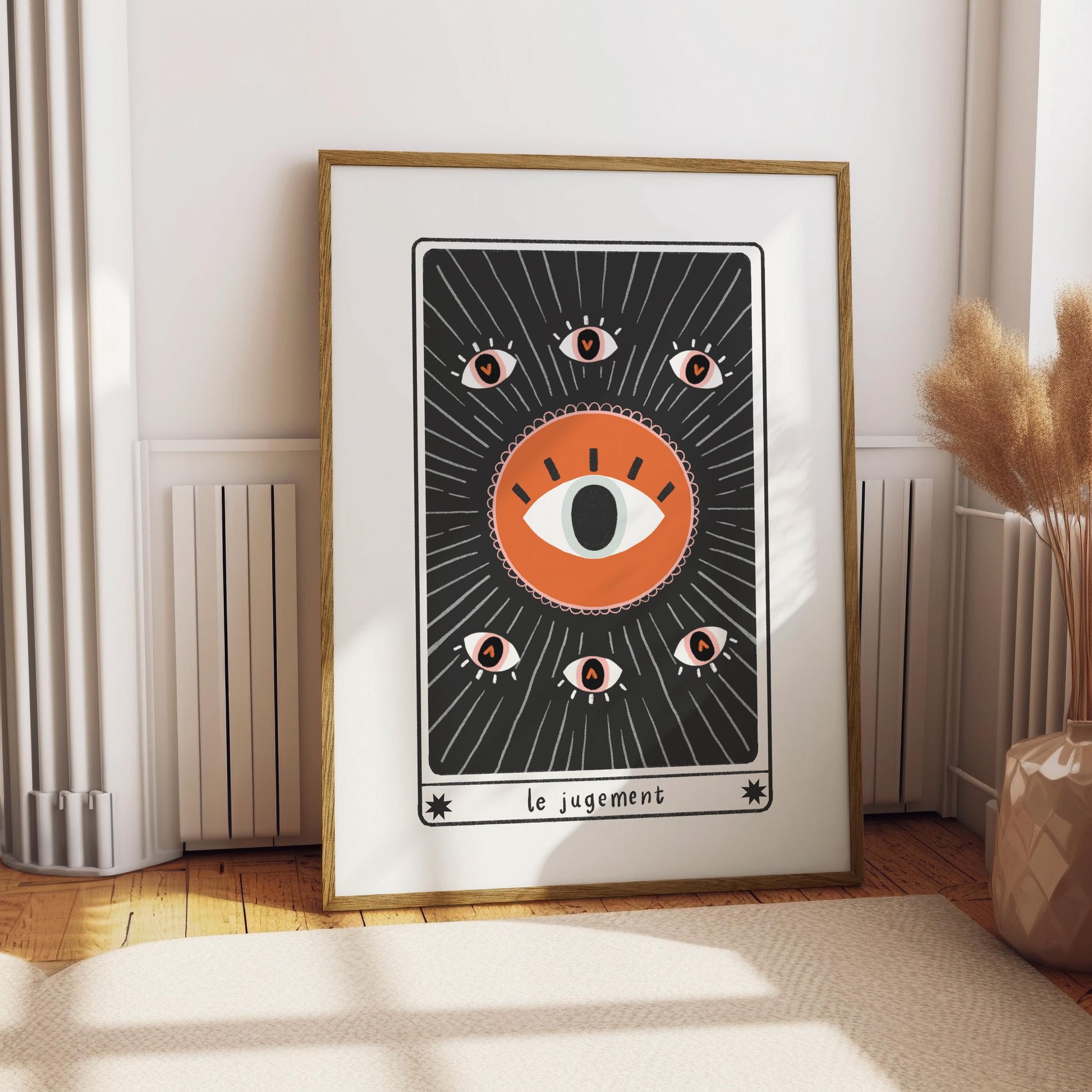 Judgement Eye Tarot Card Print - Gothic Witchy Wall Art