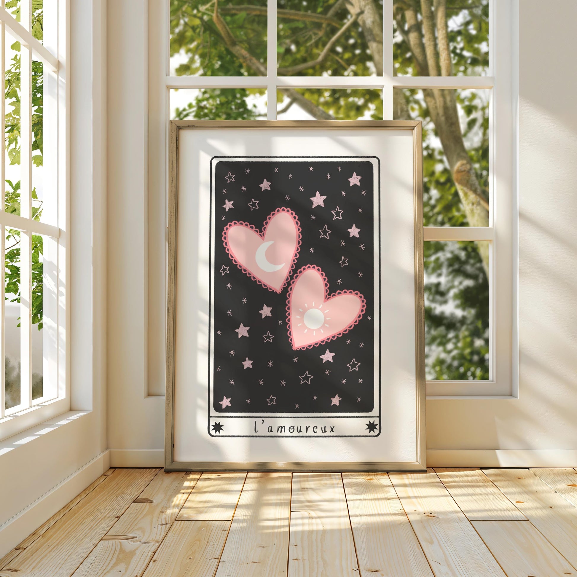 The Lovers Tarot Card Print – Witchy Celestial Art