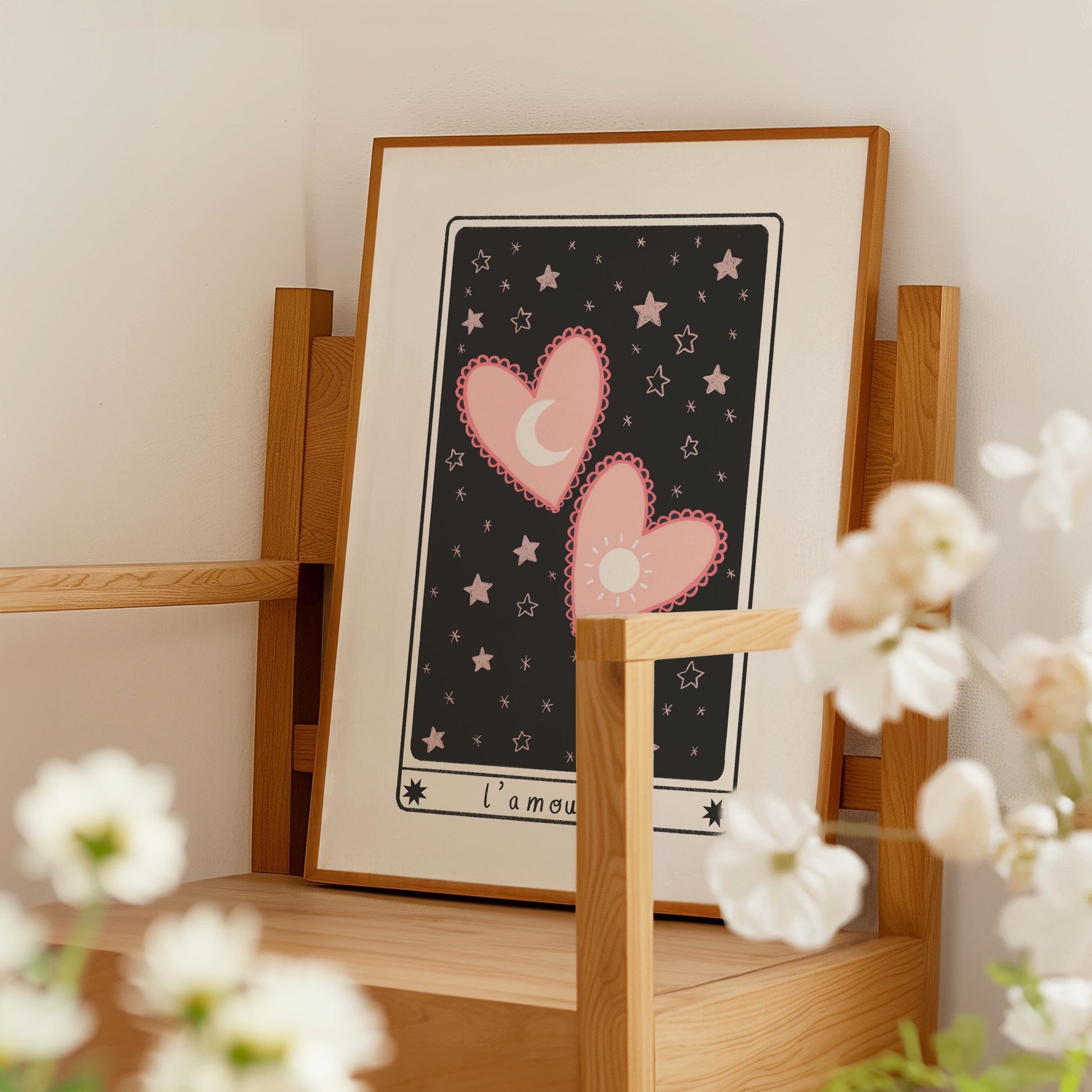 The Lovers Tarot Card Print – Witchy Celestial Art