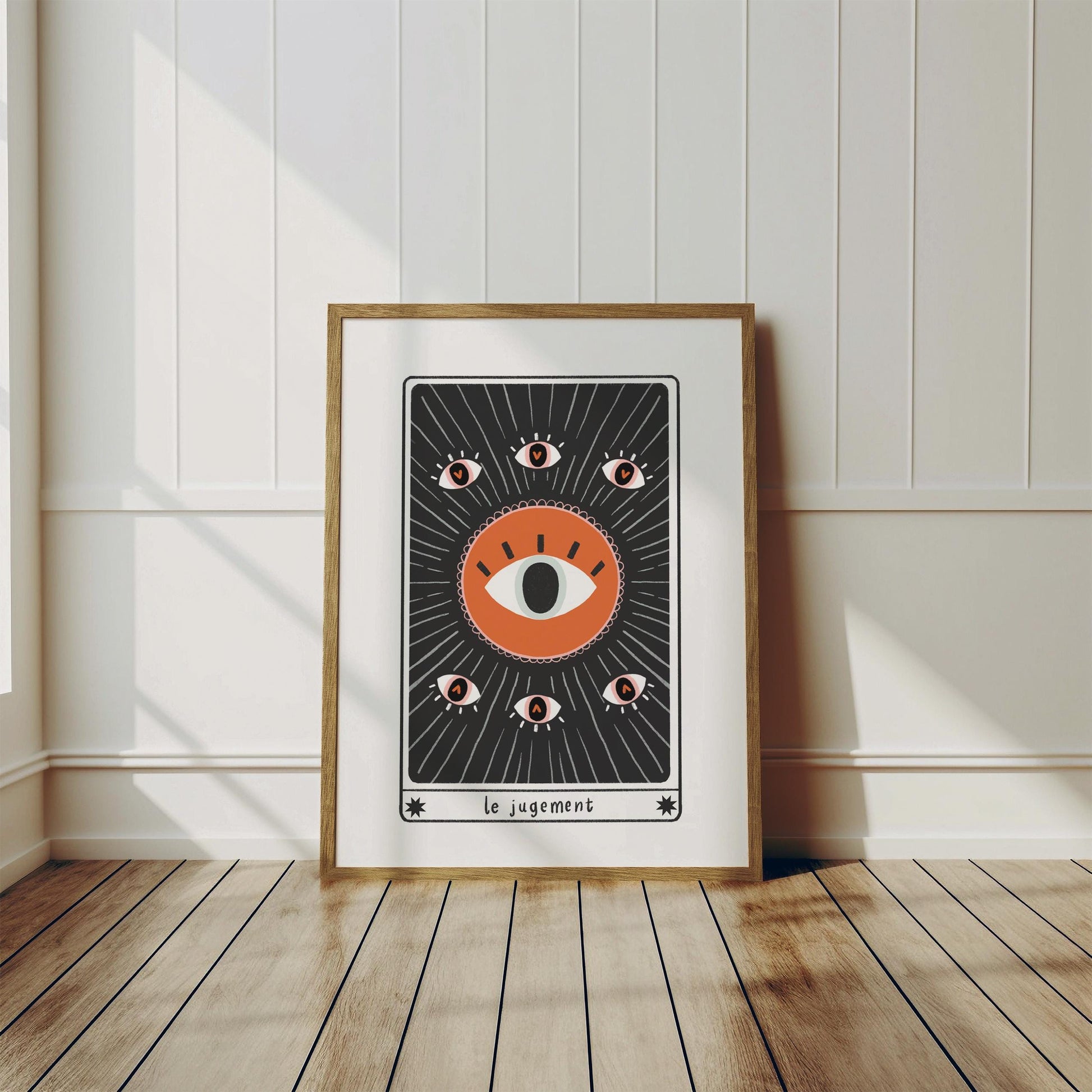 Judgement Eye Tarot Card Print - Gothic Witchy Wall Art