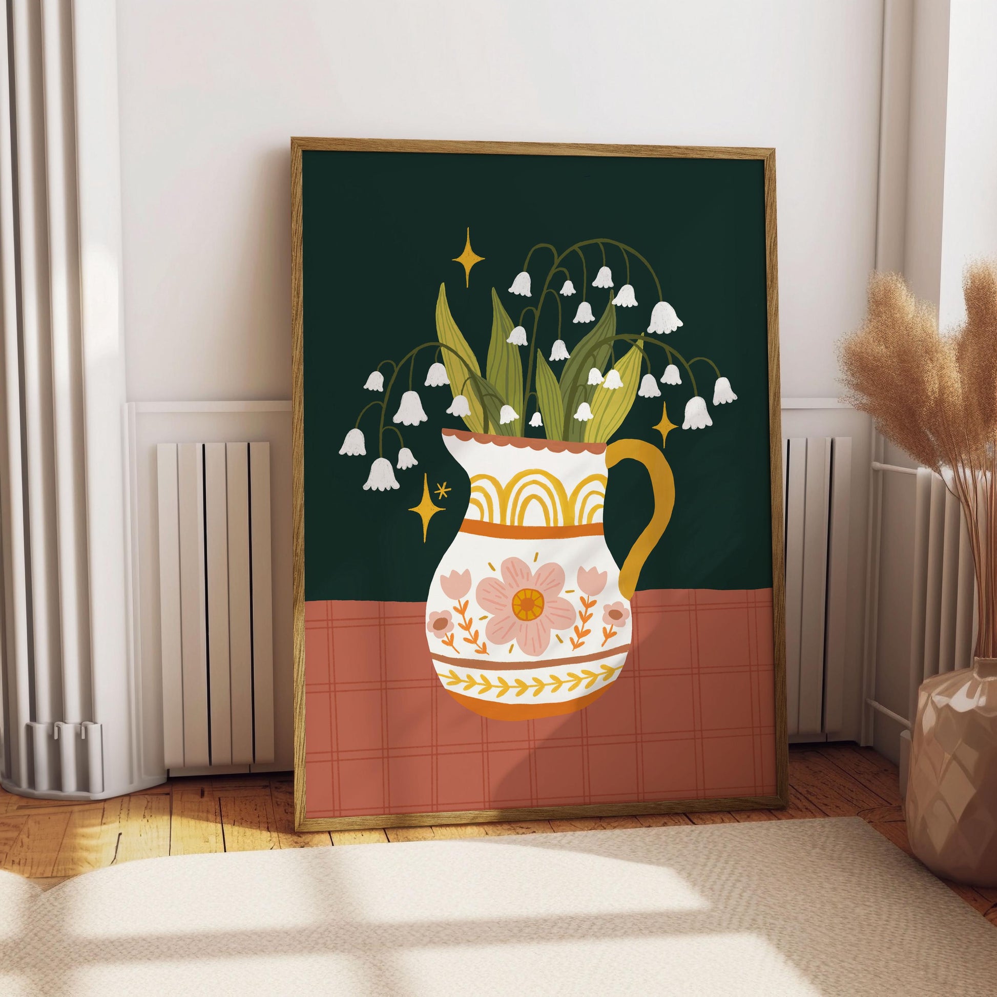 Lily of the Valley Print - May Birth Flower, Cottagecore Botanical Art