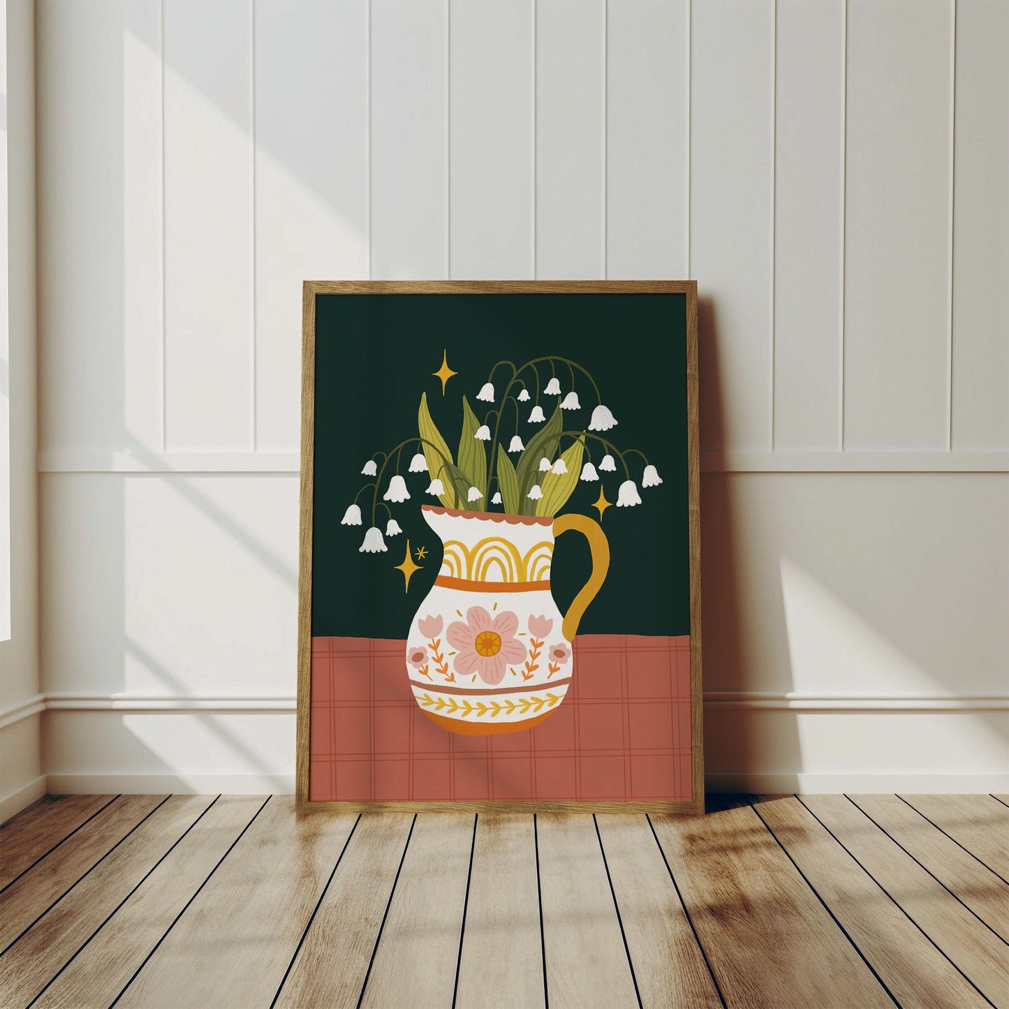 Lily of the Valley Print - May Birth Flower, Cottagecore Botanical Art