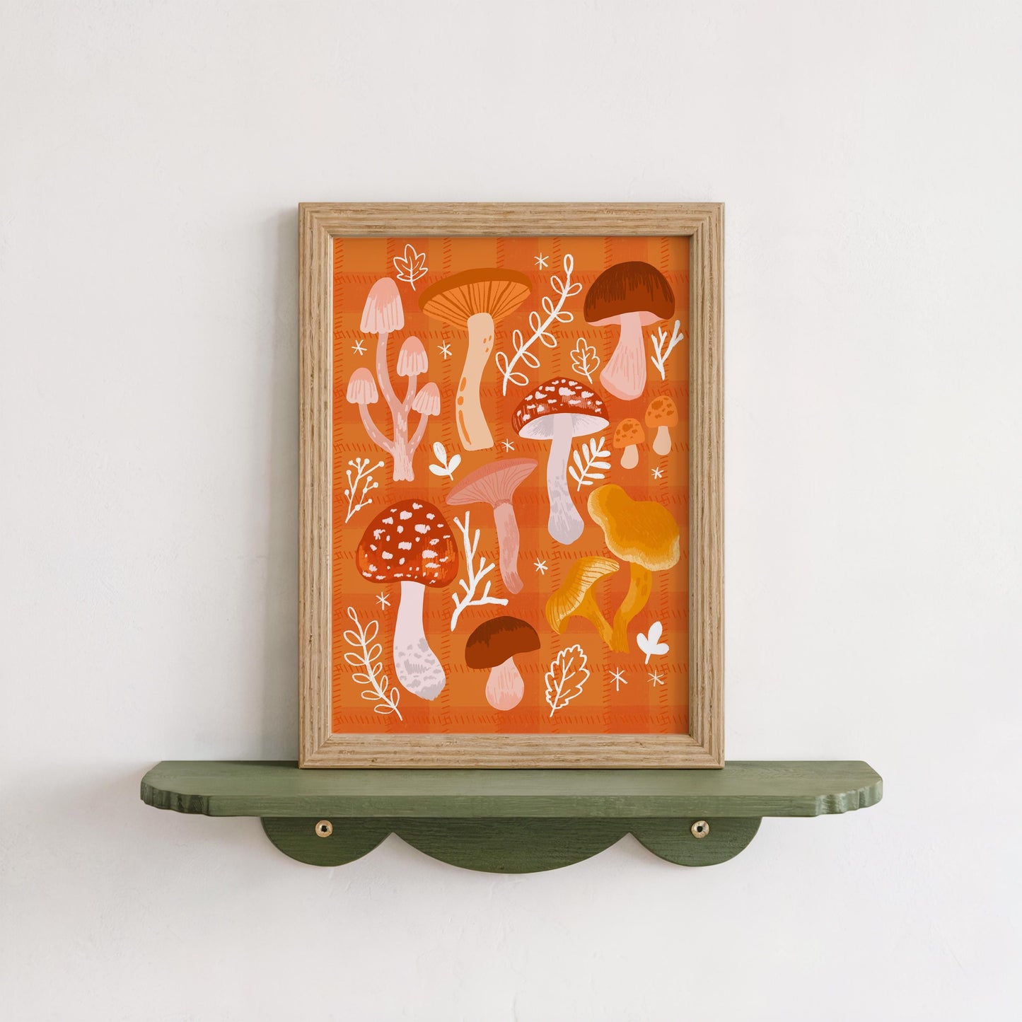 Autumn Mushroom Print - Cosy, Hygge, Witchy Magical, Autumnal - A5 or A4