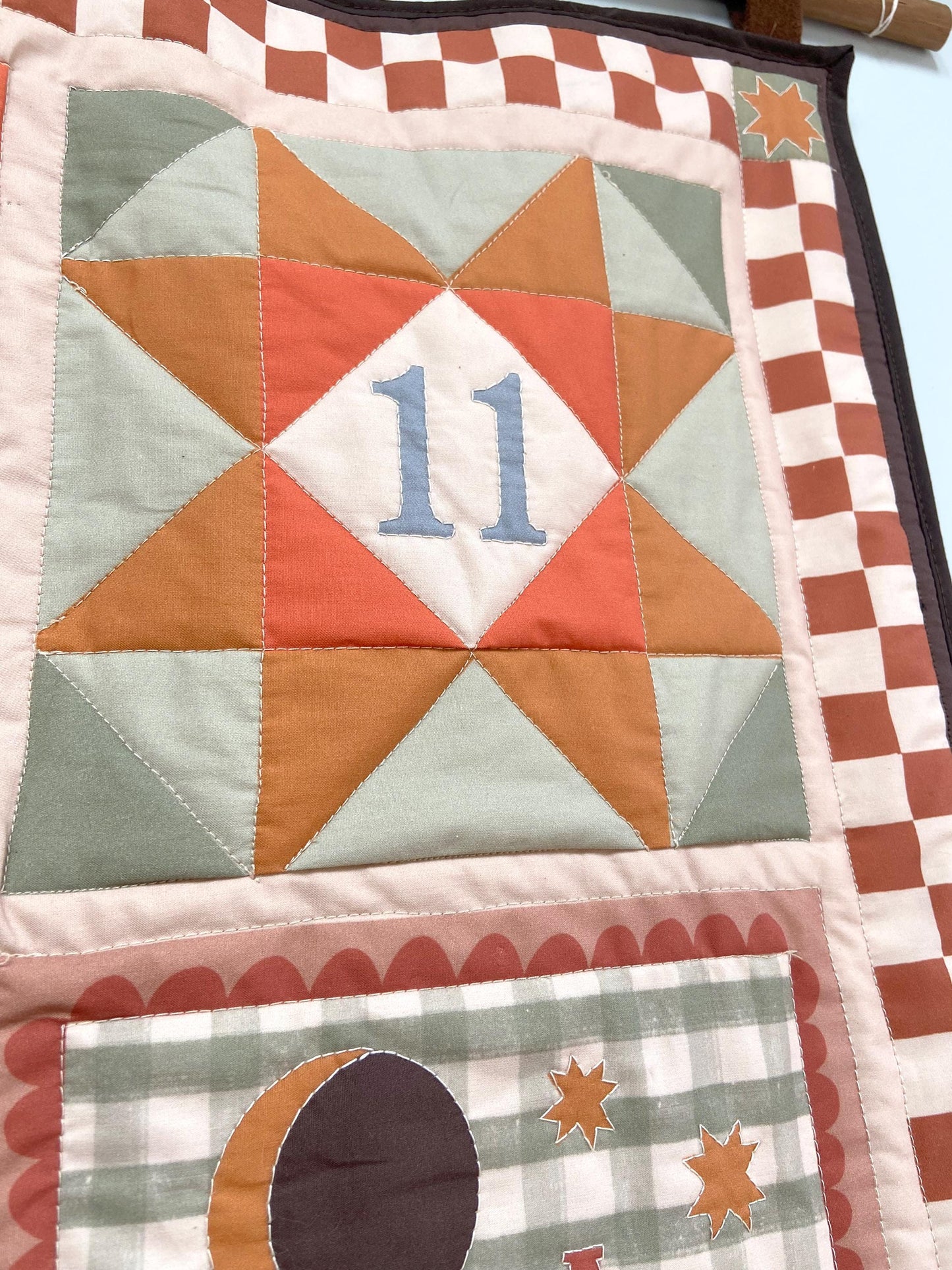 Quilted Wall Hanging - Personalised Nursery Kids Decor - Star sign, Initial, Moon Phase, Birthday - Whimsical, Colourful
