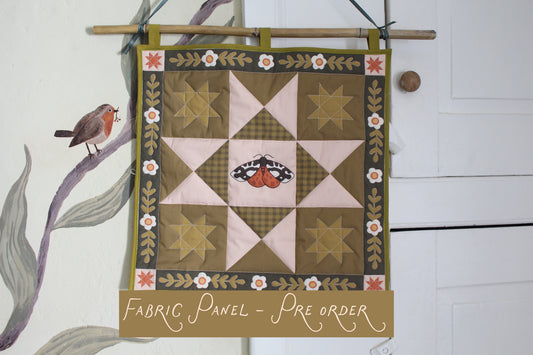 PREORDER - Garden Tiger Moth - Fabric Panel