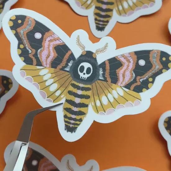 Death Moth Holographic Sticker - Matte Vinyl