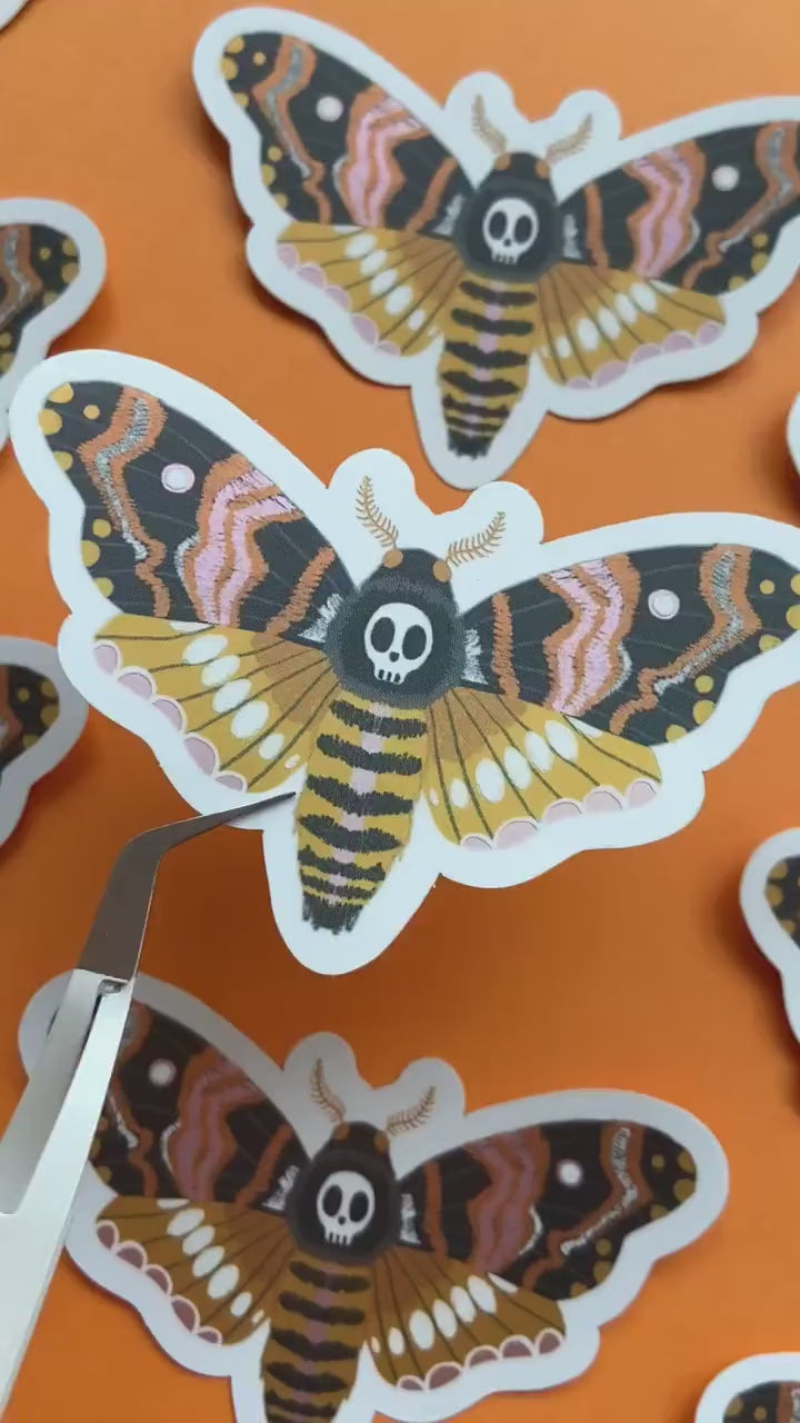 Death Moth Holographic Sticker - Matte Vinyl